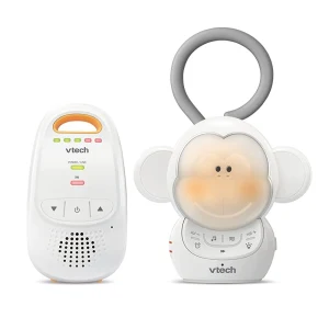 TOP10 베이비 모니터 추천 추천 모델 VTech DM1411 오디오 베이비 모니터 및 휴대용 수더 듀얼 유닛 충전식 배터리, 장거리, 소프트 글로우 야간 조명, 진정 사운드 및 자장가, 디지털 무선 전송, 사운드