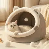 TOP21 고양이 숨숨집 추천 추천 모델 캣박스 반려동물 고양이 쿠션 숨숨집 침대 수면 쿠션, 1개, 그레이