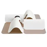 TOP18 고양이 터널 추천 추천 모델 MOHUA 고양이 터널 쏙쏙 캣터널 4p, 1세트, 크림화이트+크림화이트