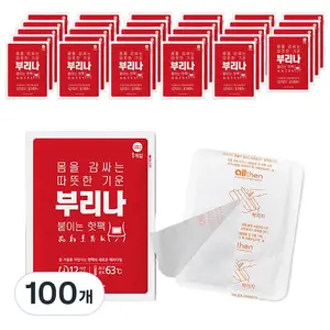 TOP12 겨울 핫팩 추천 추천 모델 부리나 붙이는 핫팩 국내생산 파스형 패치형, 100개