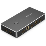 TOP10 KVM 스위치 추천 추천 모델 벤션 2 to 1 4K HDMI USB 포터블 KVM 스위치 AFRB0