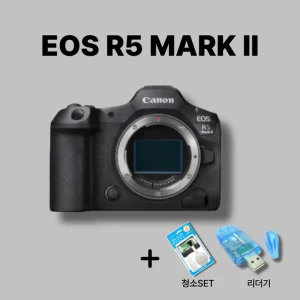 TOP10 풀프레임 카메라 추천 추천 모델 캐논 EOS R5 MARK ll/R5M2 BODY + 청소SET + 리더기 [렌즈미포함], 블랙