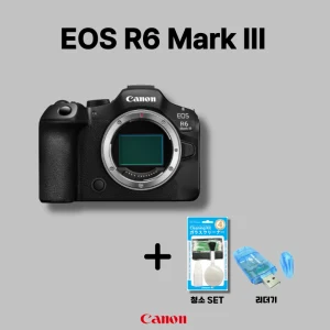 TOP10 풀프레임 카메라 추천 추천 모델 캐논 EOS R6 MARK III/R6M3 바디 +청소SET + 리더기 [렌즈미포함], 블랙