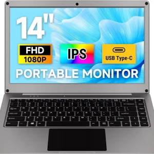 TOP7 랩독 추천 추천 모델 키보드가 있는 ELECROW 14인치 휴대용 모니터 배터리가 내장된 Lapdock 1080P FHD IPS 디스플레이 라즈베리 파이 휴대폰 미니 PC 맥 게임 콘솔과 호환되는