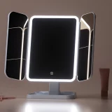 TOP7 화장대 놓을 곳 없는 작은 책상 LED 메이크업 거울 추천 추천 모델 하루 접이식 화장대 무선 LED 조명 탁상 거울, 스노우 화이트