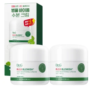 TOP10 수분크림 추천 추천 모델 닥터지 레드 블레미쉬 시카 수딩 크림, 50ml, 2개
