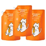 TOP17 반려동물 탈취제 추천 추천 모델 펫쉴드 항균 탈취 고양이 스프레이 500ml 리필용, 500ml, 3개