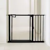 TOP11 반려동물 안전문 추천 추천 모델 식스포인츠 아이뷰 투명 강아지 안전문 높이 78cm 반려동물 펜스 펫도어, 1개, 블랙