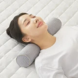 TOP7 자고 일어나면 목이 뻐근한 사람 베개 추천 추천 모델 플로우민 피그먼트 빨아쓰는 원형 경추베개, 그레이, 1개