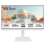 TOP7 피벗 모니터 추천 추천 모델 인터픽셀 QHD LG NANO IPS 120Hz 피벗 C타입 컴퓨터 모니터 화이트, 68.5cm, IPQ2730(무결점)