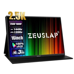 TOP7 휴대용 게이밍 모니터 추천 추천 모델 제우스랩 P16K 16인치 2.5K QHD 144Hz 휴대용 게이밍 모니터